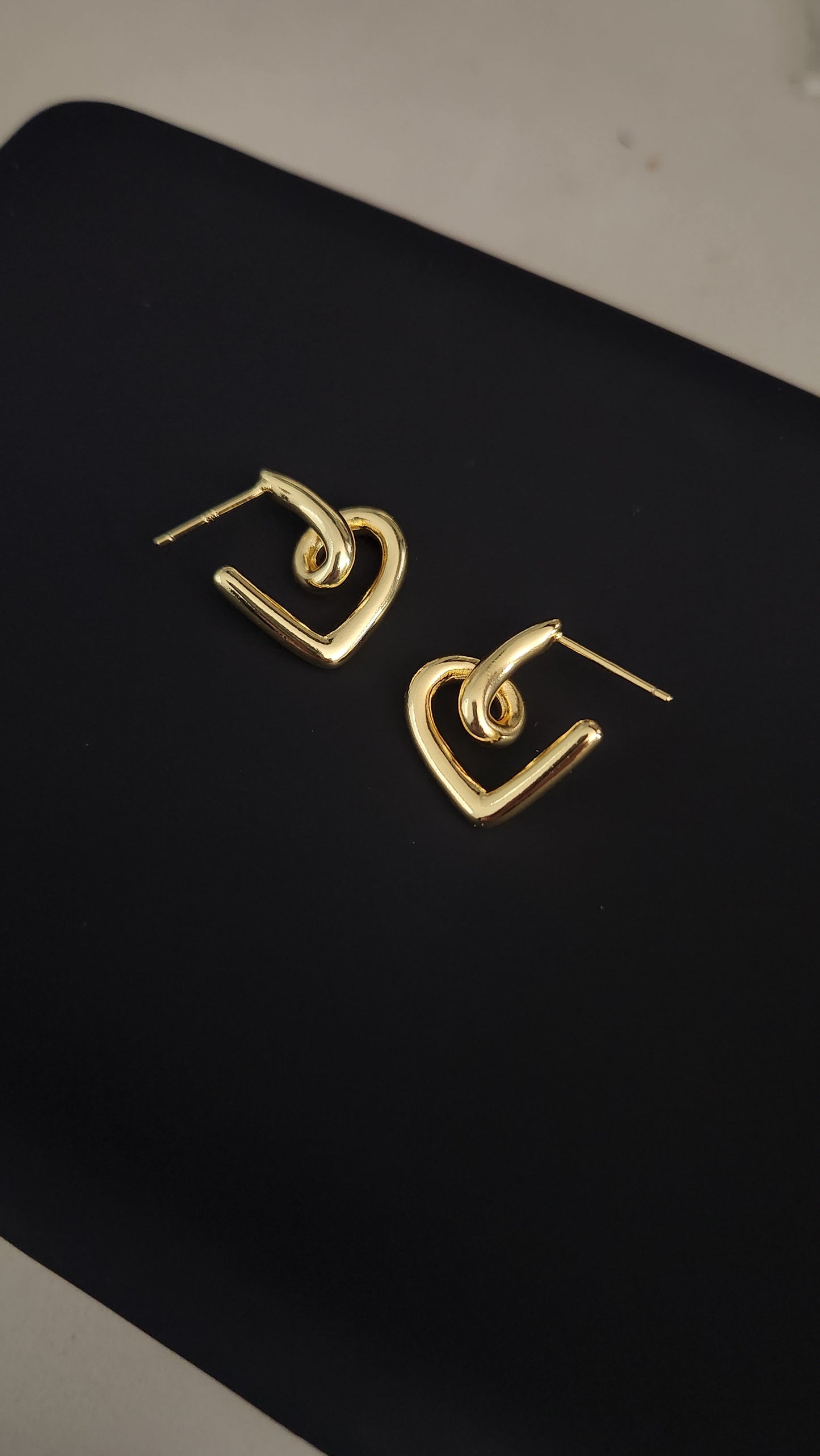 Twisted Heart Earrings
